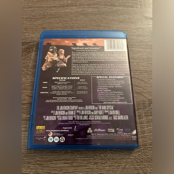 📀 3/$15 or 4/$20 📀 The Dark Crystal Bluray - Picture 2 of 3